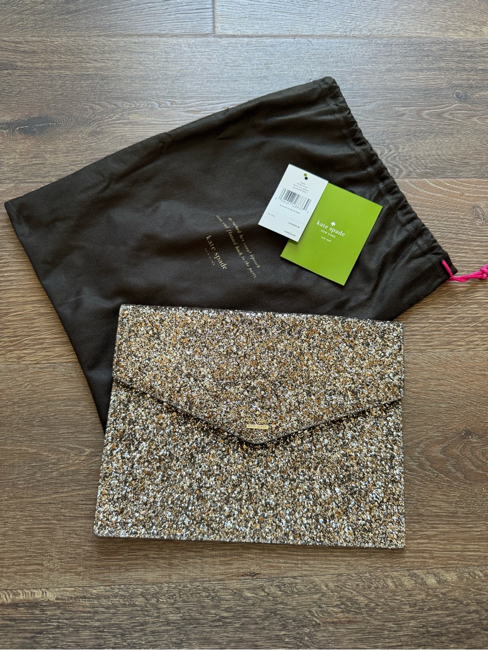 Kate Spade Glitter Envelope Pouch